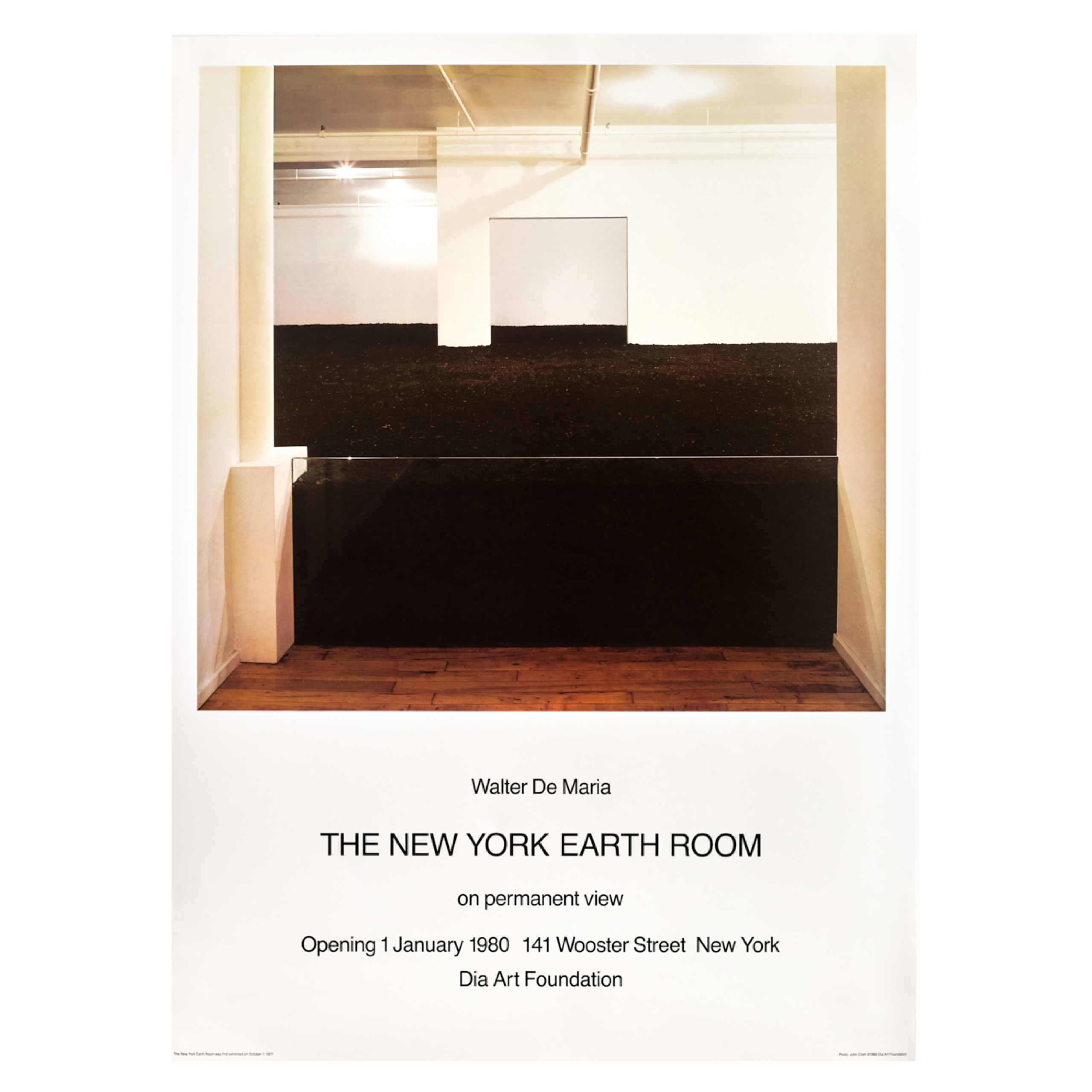 Unattributed, Walter De Maria: The New York Earth Room Poster | Dia Art Foundation Shop